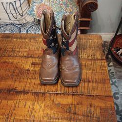 Kids Square Cowboy Boots 