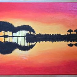 Original Abstract Painting On Canvas 