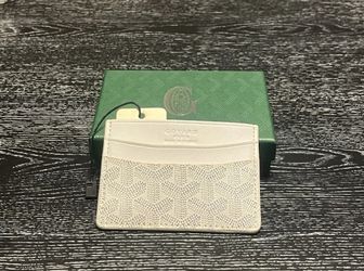 Goyard Card Holder Wallet - White