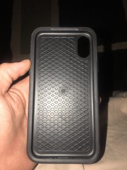 iPhone X otter box black case