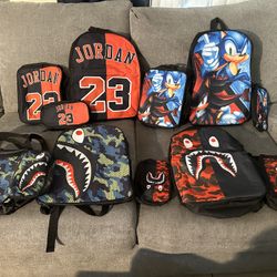 New three-piece sets backpacks
