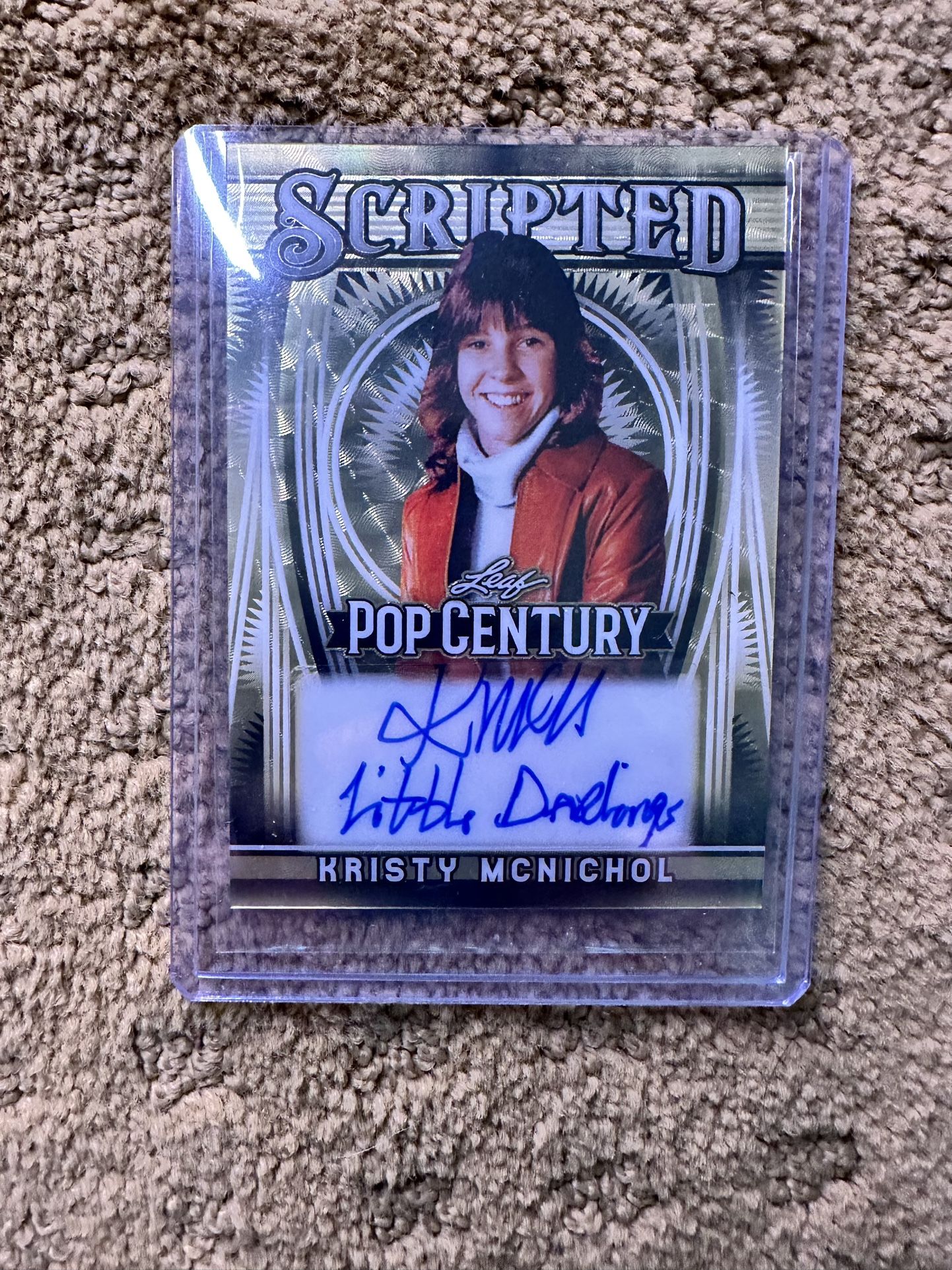 Kristy McNichol Actress from 1976 show “Family” Leaf Metal Trading Card 1/1