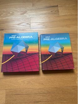 Pre Algebra (teacher’s edition & student)