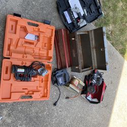 Power Tools + Tool Box Set