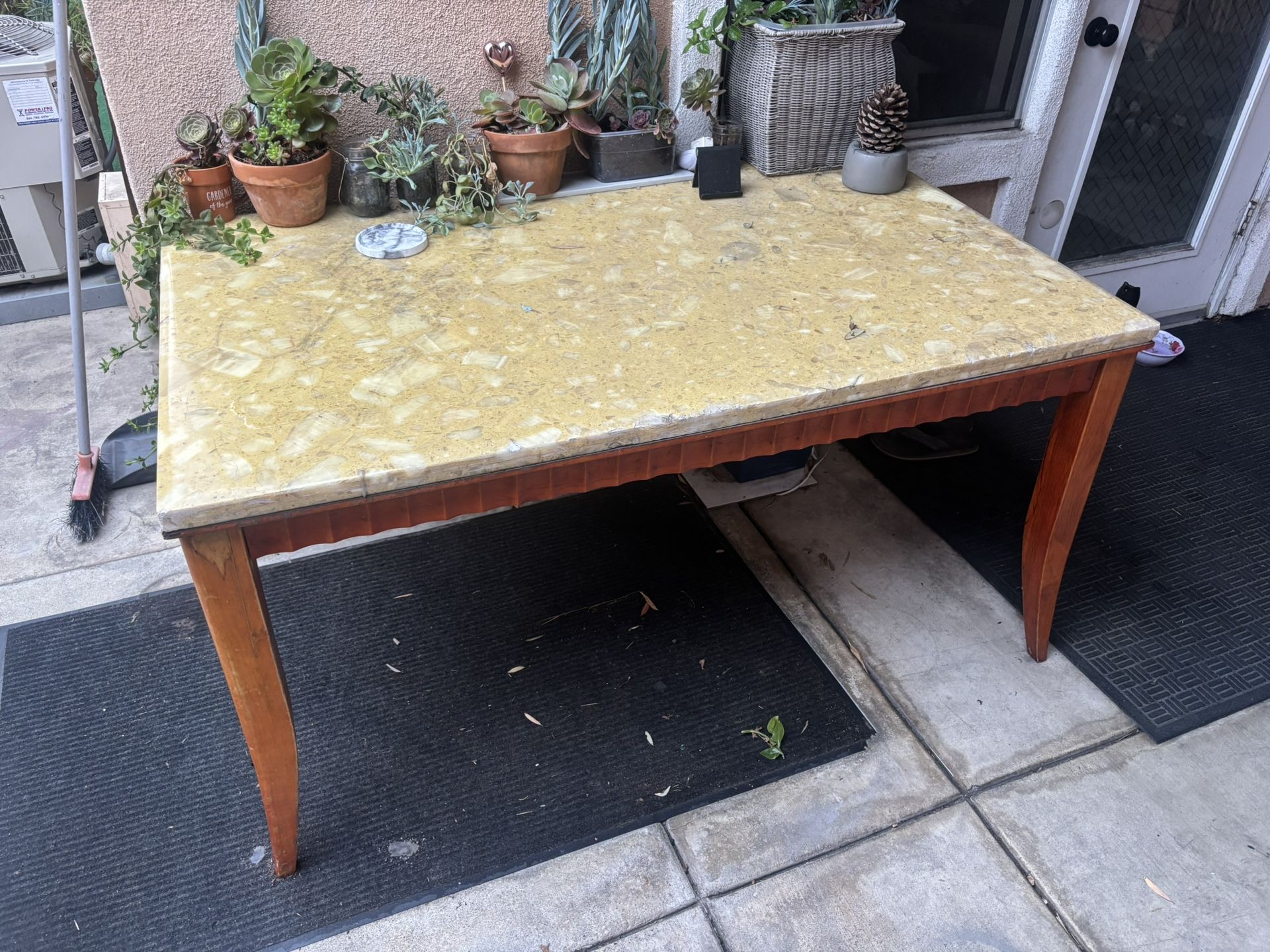Marble Top Table 30" x 50"