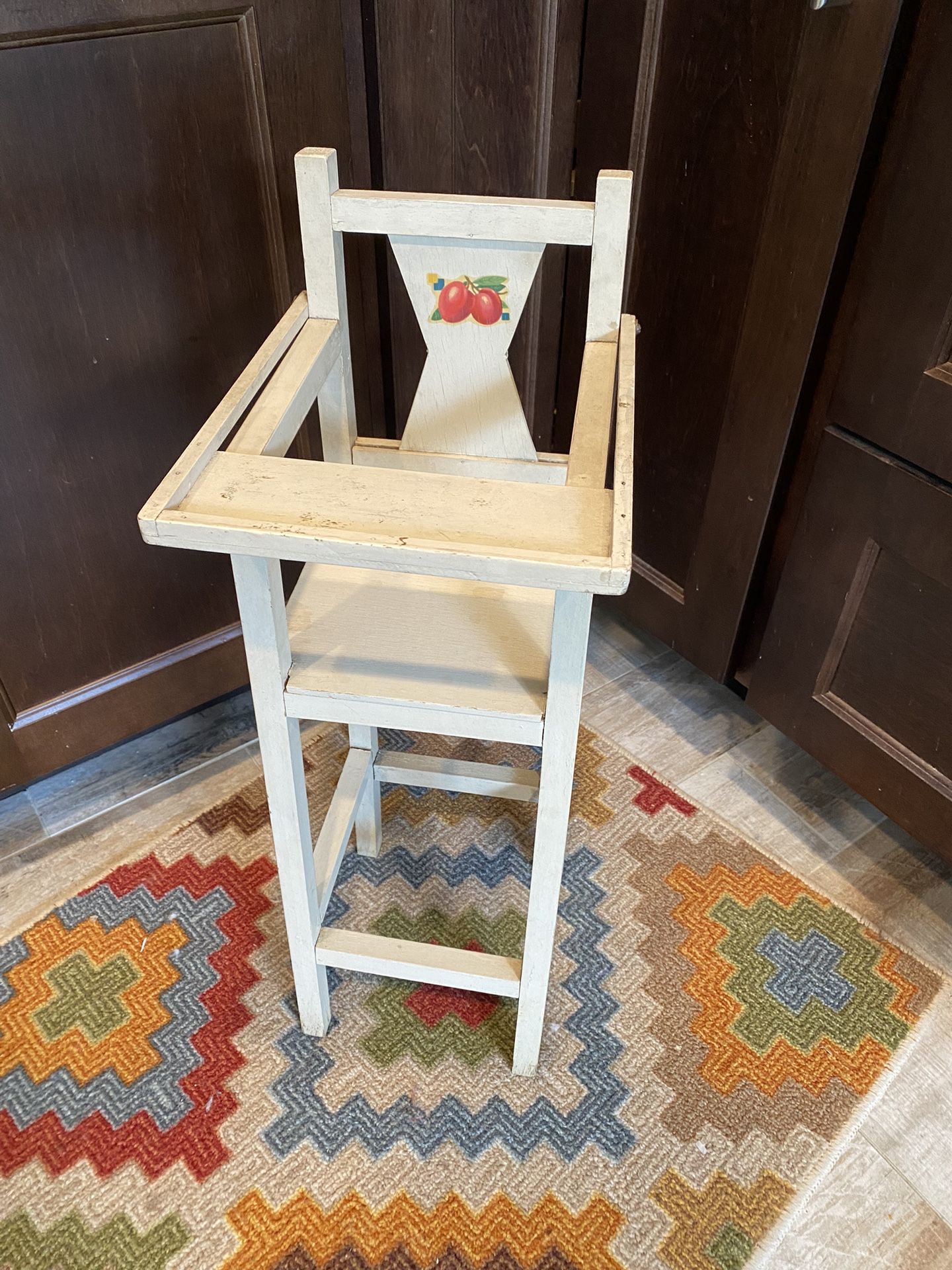 1940’s Rare Antique Child’s Toy High Chair