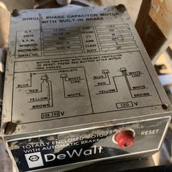 1971 Dewalt 790 12” Contractor Radial Arm Saw