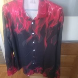 Brand New Men's Long Sleeve Dressy Shirt.