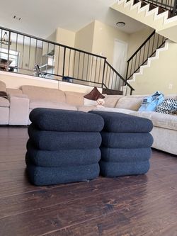 Black teddy storage ottoman