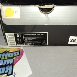 Used Air Jordan Dub Zero Size 5.5
