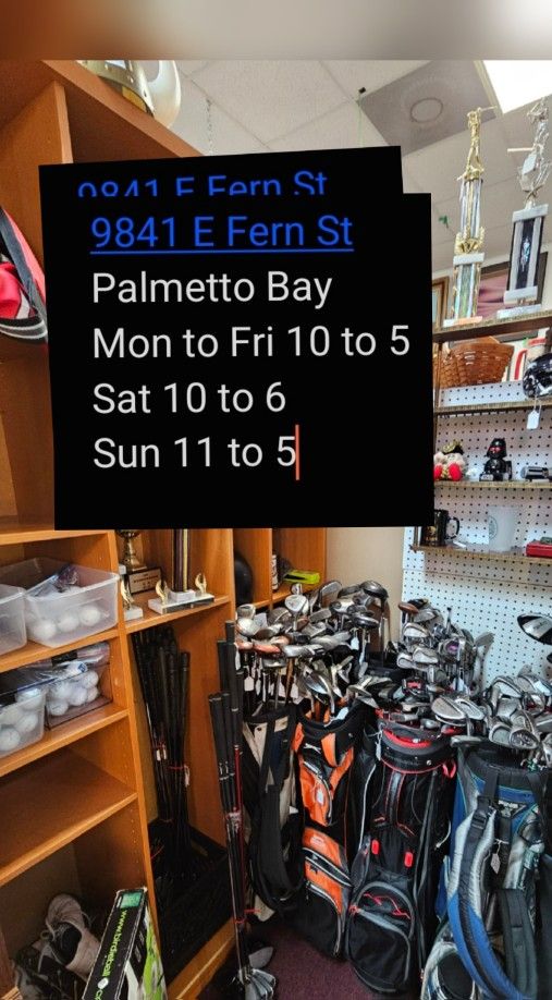 New Inventory 09/25 GOLF BALLS, Golf Clubs, irons, wedges, hybrids, woods, drivers, putters, Left, Lefty, Callaway, Titleist, Taylormade, Golf Bags