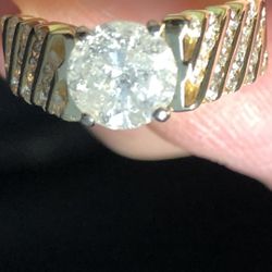 2.61ctw 14kt Diamond Engagement Ring (center 1.51cts )