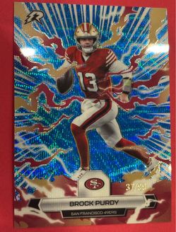 2025 Topps Resurgence Brock Purdy Blue Surge Refractor /99 #86 49ers