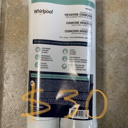 Pre/post Filters for Whirlpool RO #WHER25