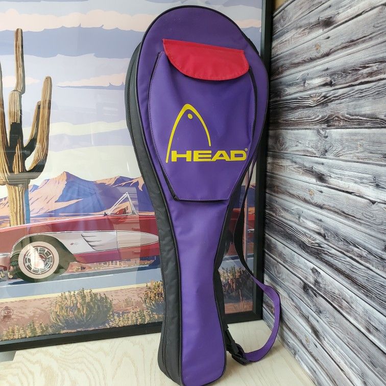 Head Tennis Multiple Rackets 2-3 Carry Bag Flap Closure Fron Pocket Purple Yellow Red
