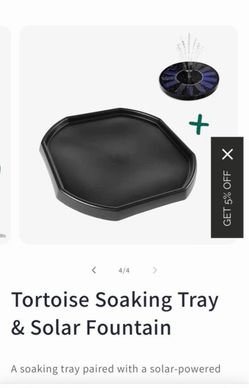 Tortoise soaking tray