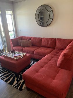 Red sectional