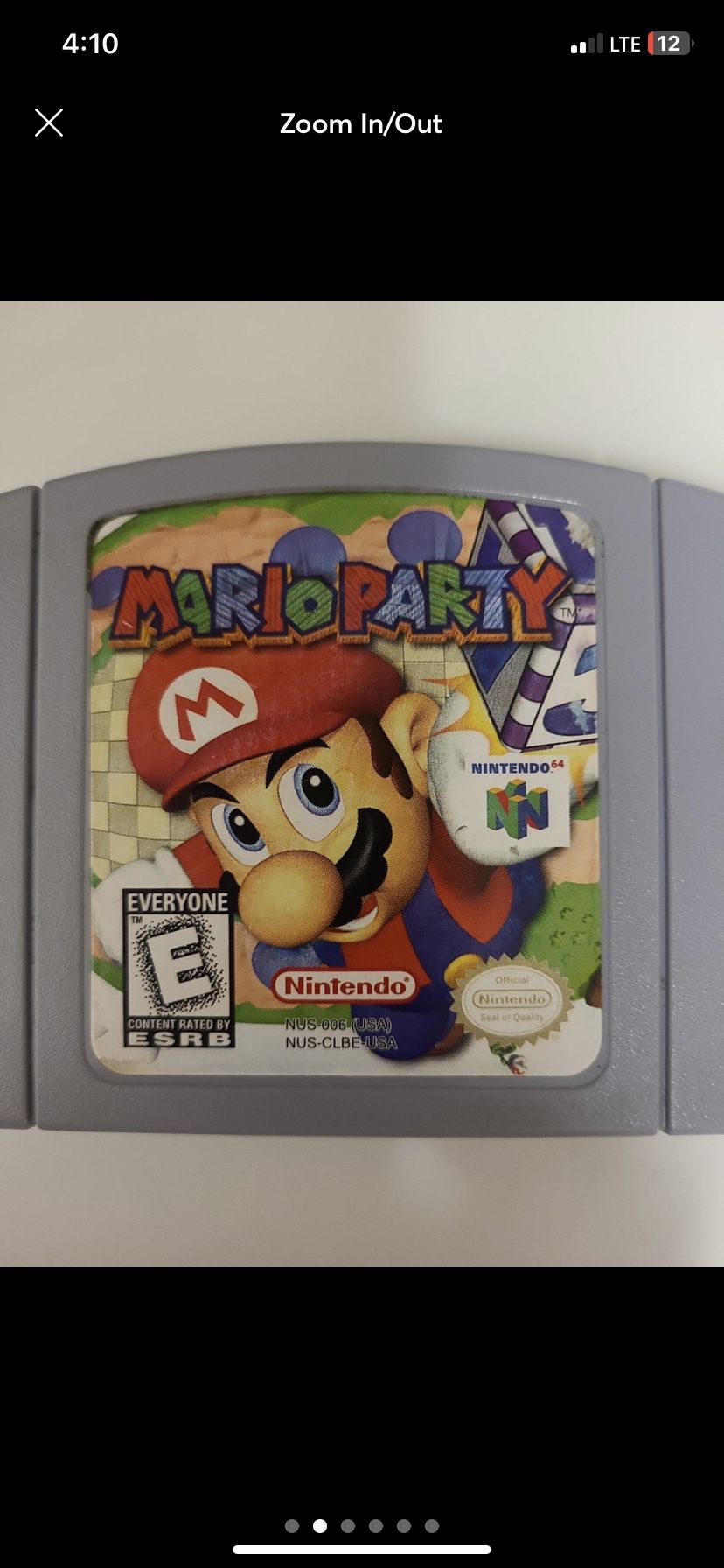 Mario Party 1 Authentic N64