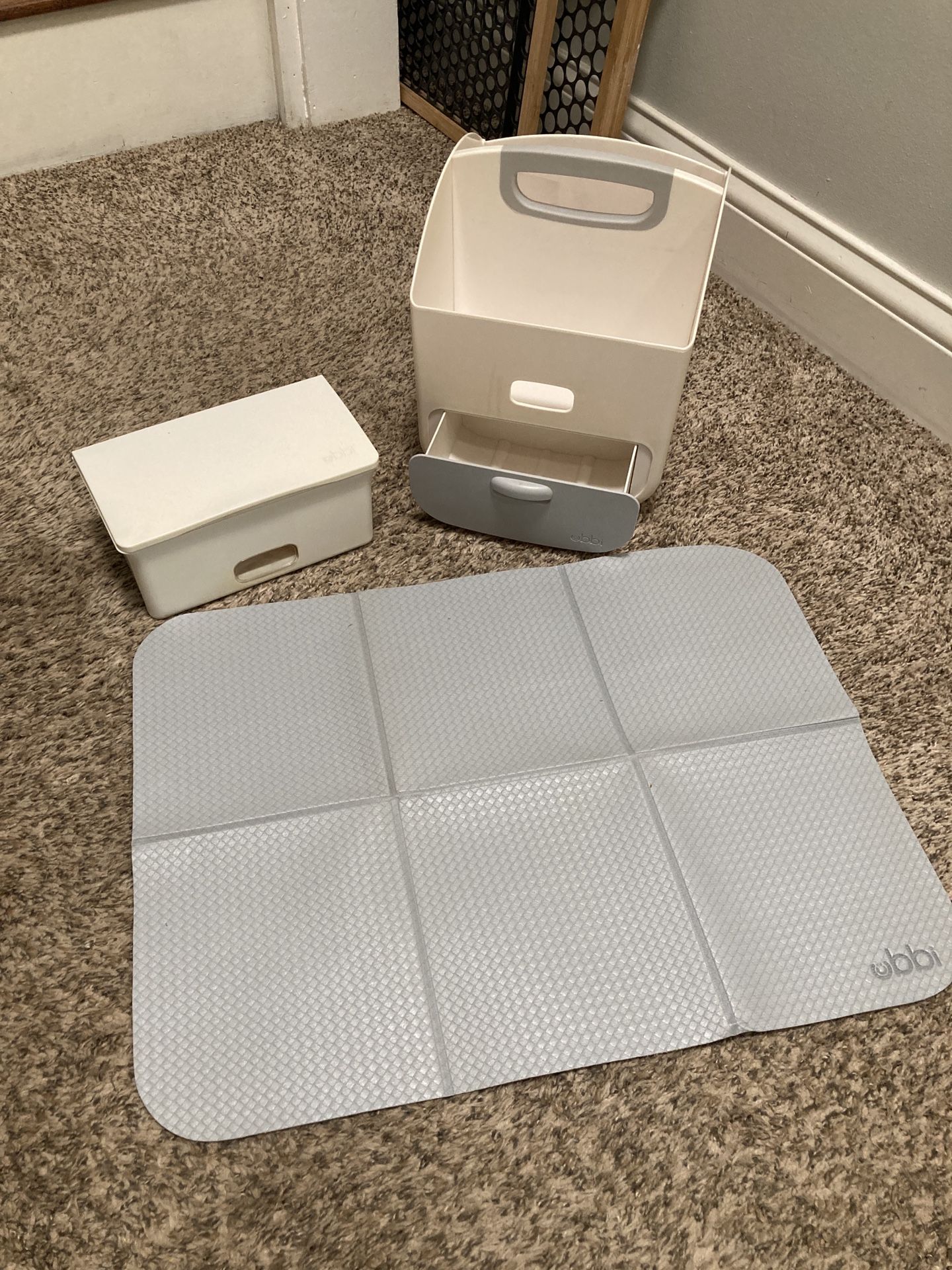 Ubbi Diaper Caddy With Baby Wipe Holder