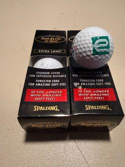 2 Sleeves Top Flight Enterprises logo golf balls.