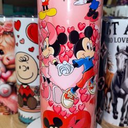 Valentine Mickey And Minnie Tumbler 