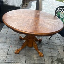 For Sale Round Wood Table 
