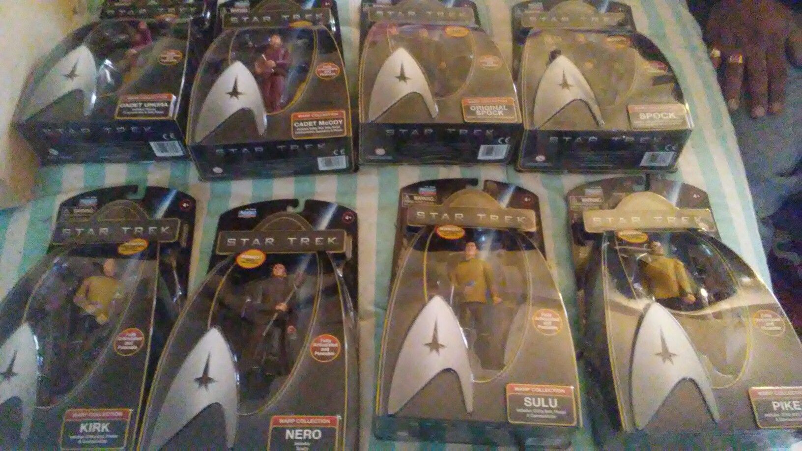 8 STAR TREK COLLECTIBLE UNOPENED ACTION FIGURES/$110 OBO/PRICE NEGOTIABLE