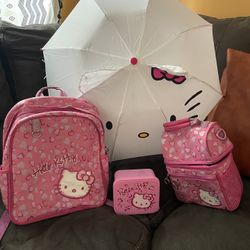 Hello kitty Backpack  And Lunch Bag