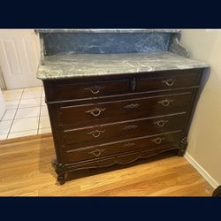 Antique Dresser and  2 Matching Nightstands