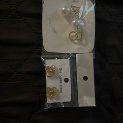 2 Pcs Luxury Earrings Waterproof