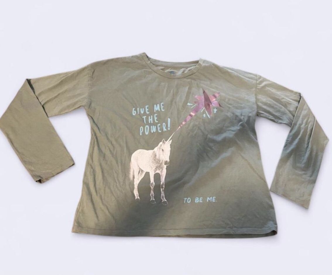 There Abouts Unicorn Give Me The Power Shirt Size 3XL