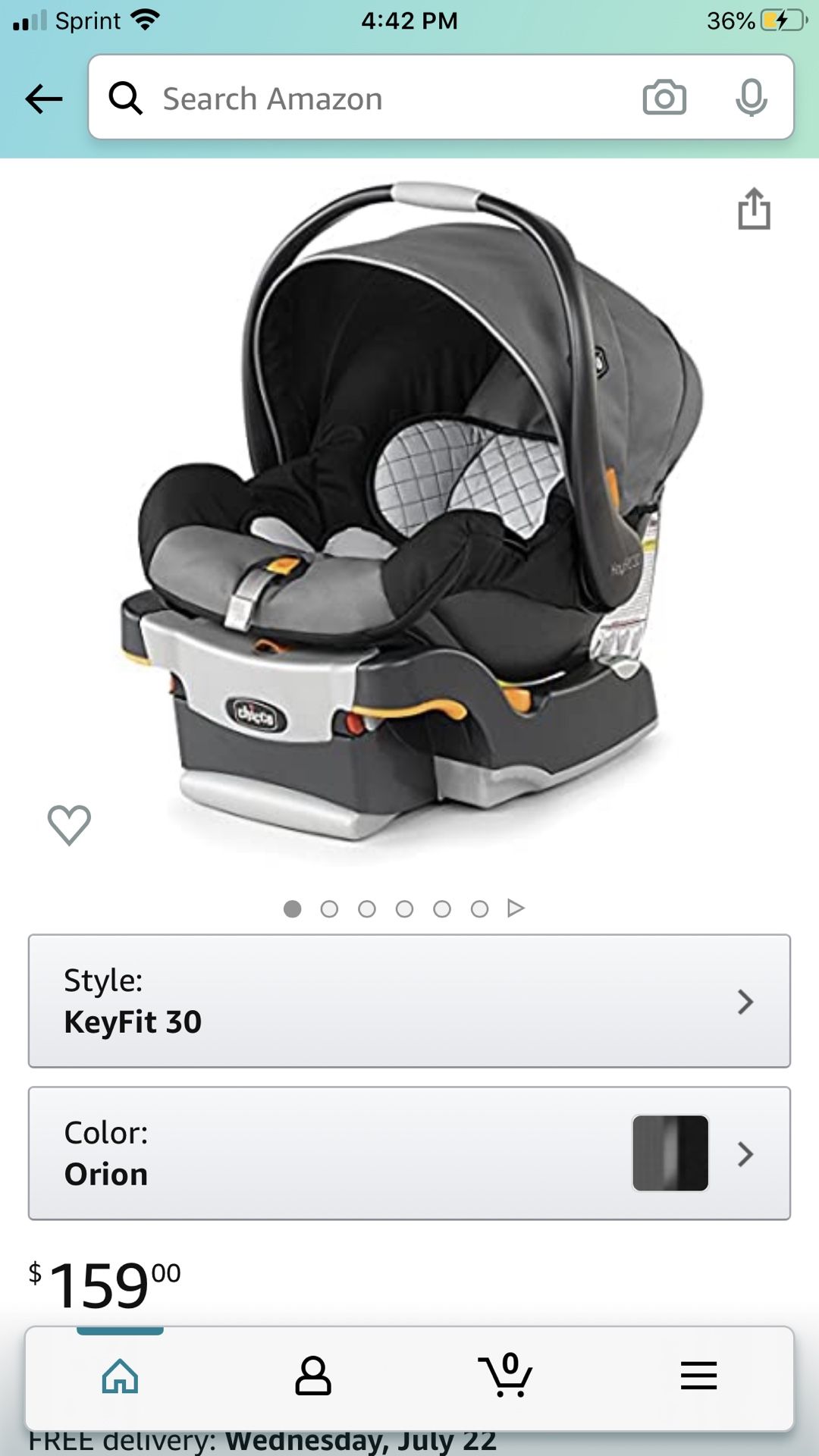 Chicco KeyFit 30 Infant Car Seat, Orion