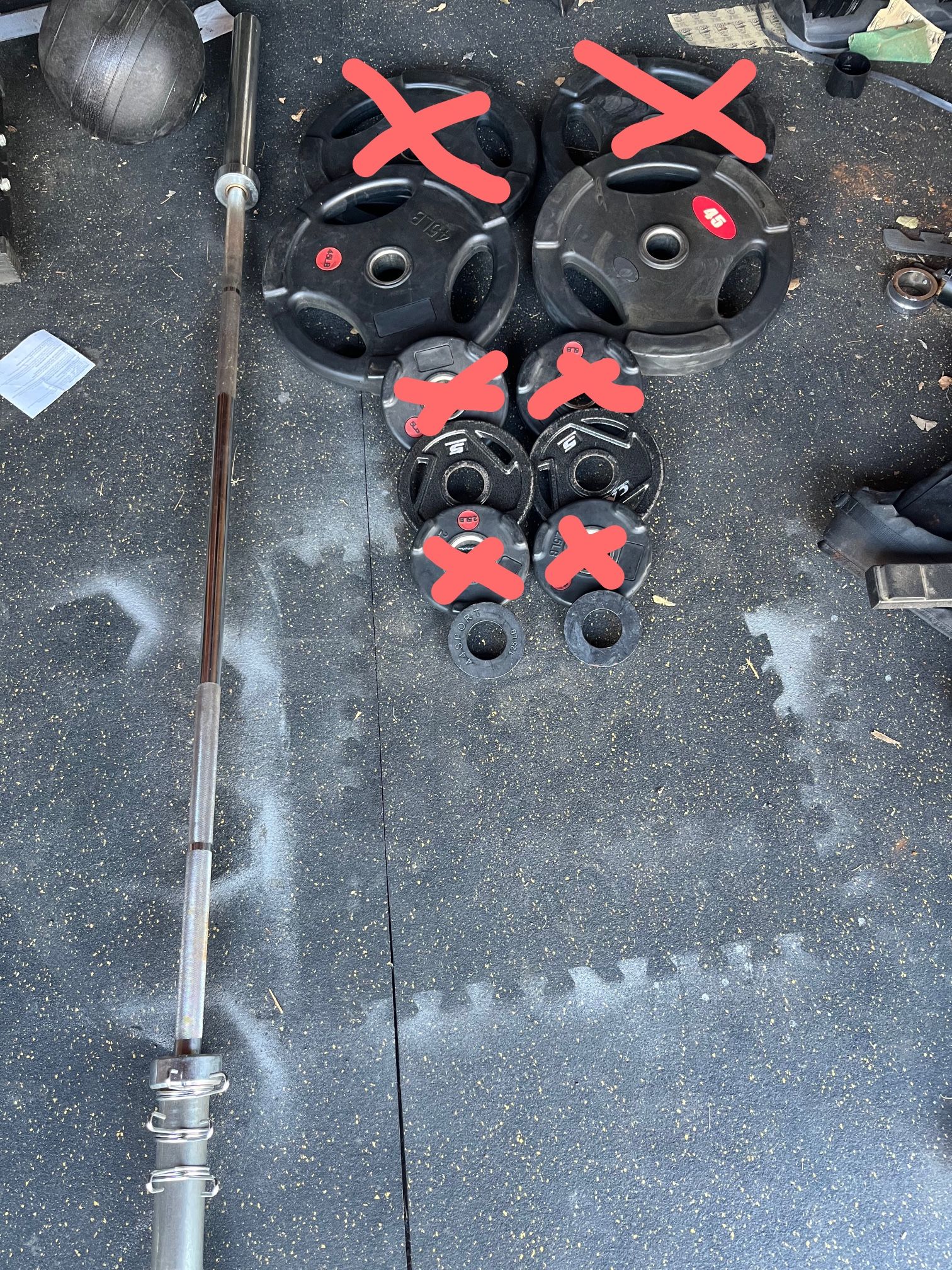 Olympic Weights And Barbell
