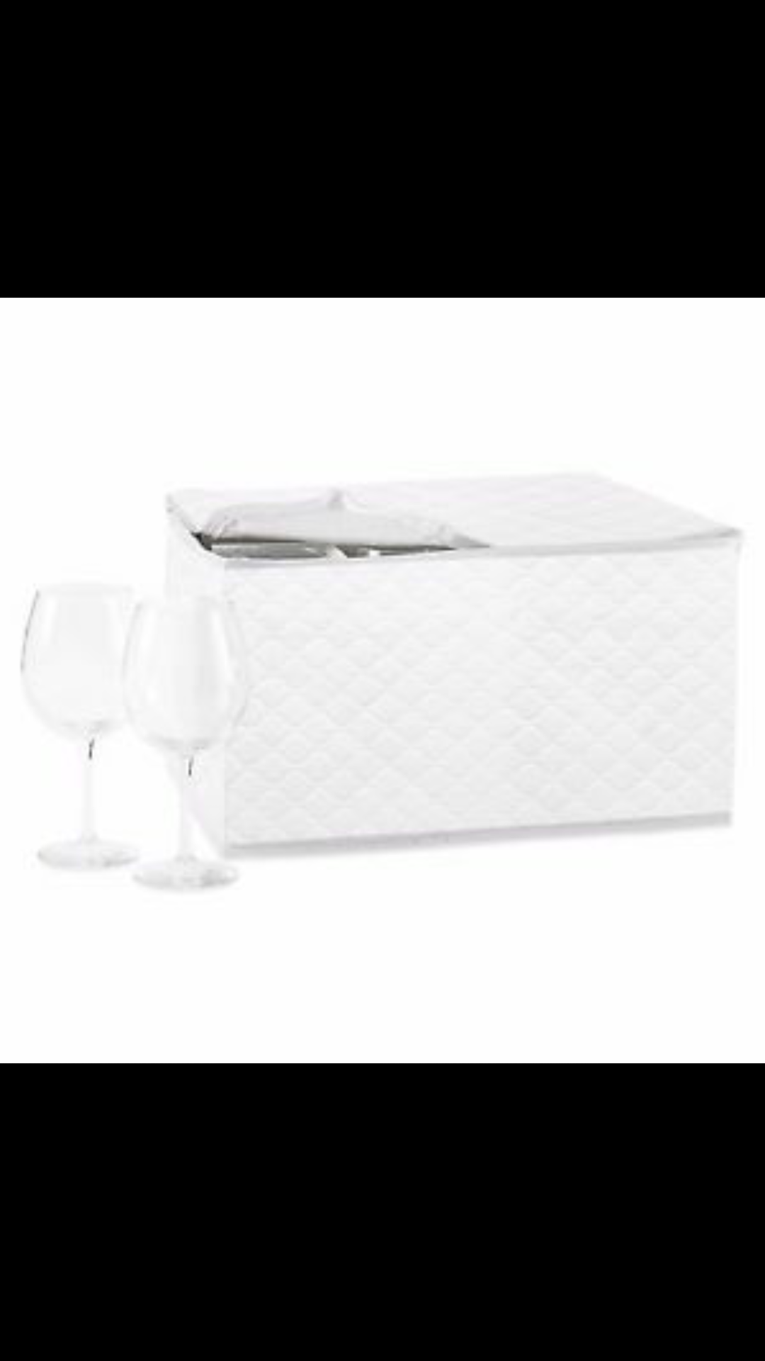 The Container Store - White Quilted Storage Set for Cups, Wine Glasses, Plates and Coffee/ Tea Pot Saver