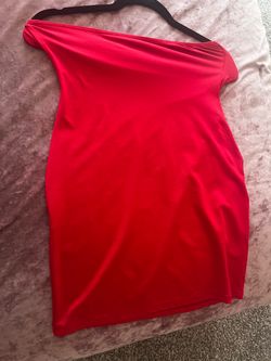 Red tube dress in size small