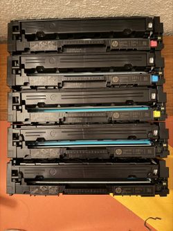 HP LaserJet 201X Toner Cartridges, Set of 5
