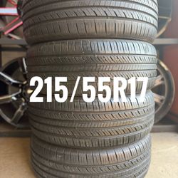 215/55R17  - ALL SEASON AS - ALL MATCHING - 95% LIFE - LAUFEEN