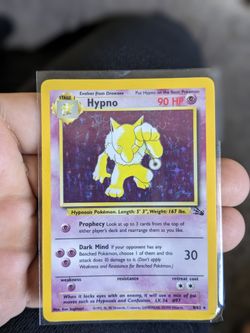 Pokémon Hypno Holographic Fossil