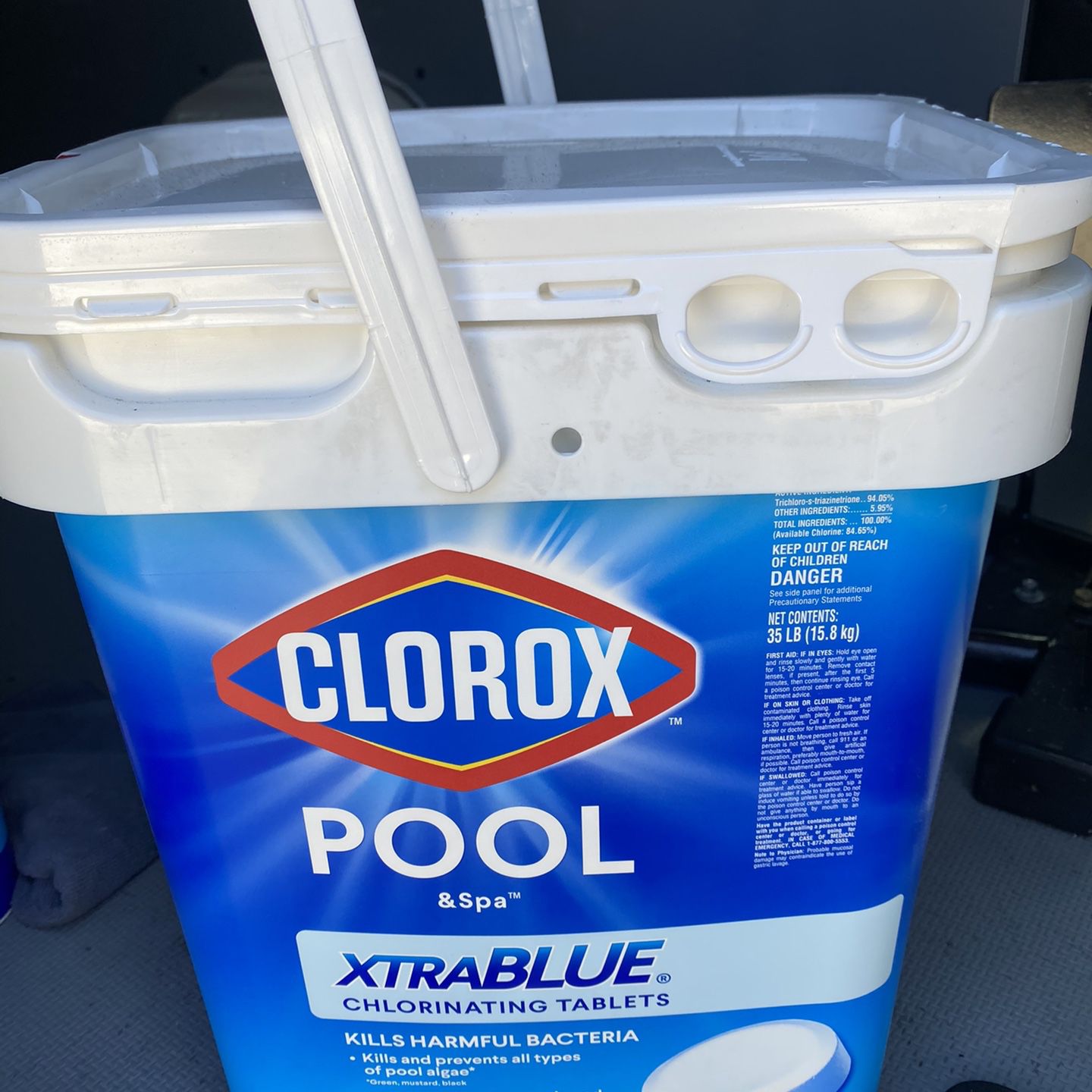 Clorox XTra Blue Chlorine Tablets  New 35lbs