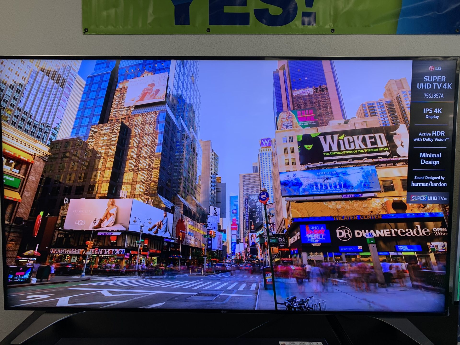 75” LG 4K IPS 4K HDR SMART TV ( sounds harman/kardon)