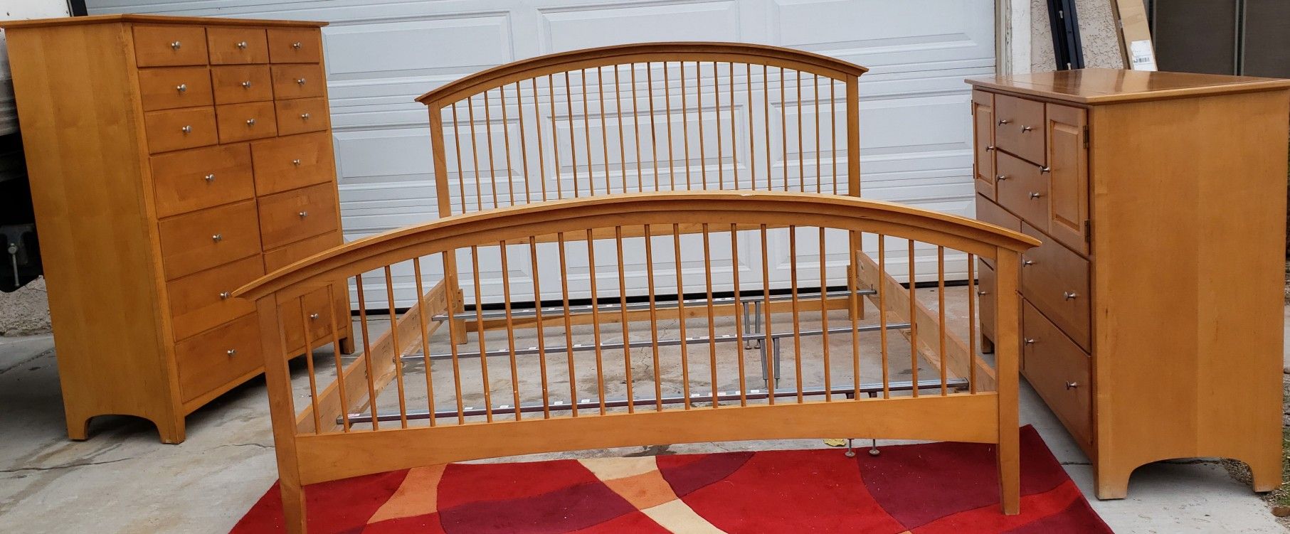 Stanley Furniture California King bed set (real wood)