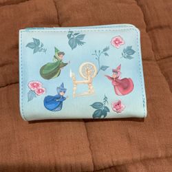 Disney Our World Mini Zipper Sleeping Beauty Wallet 