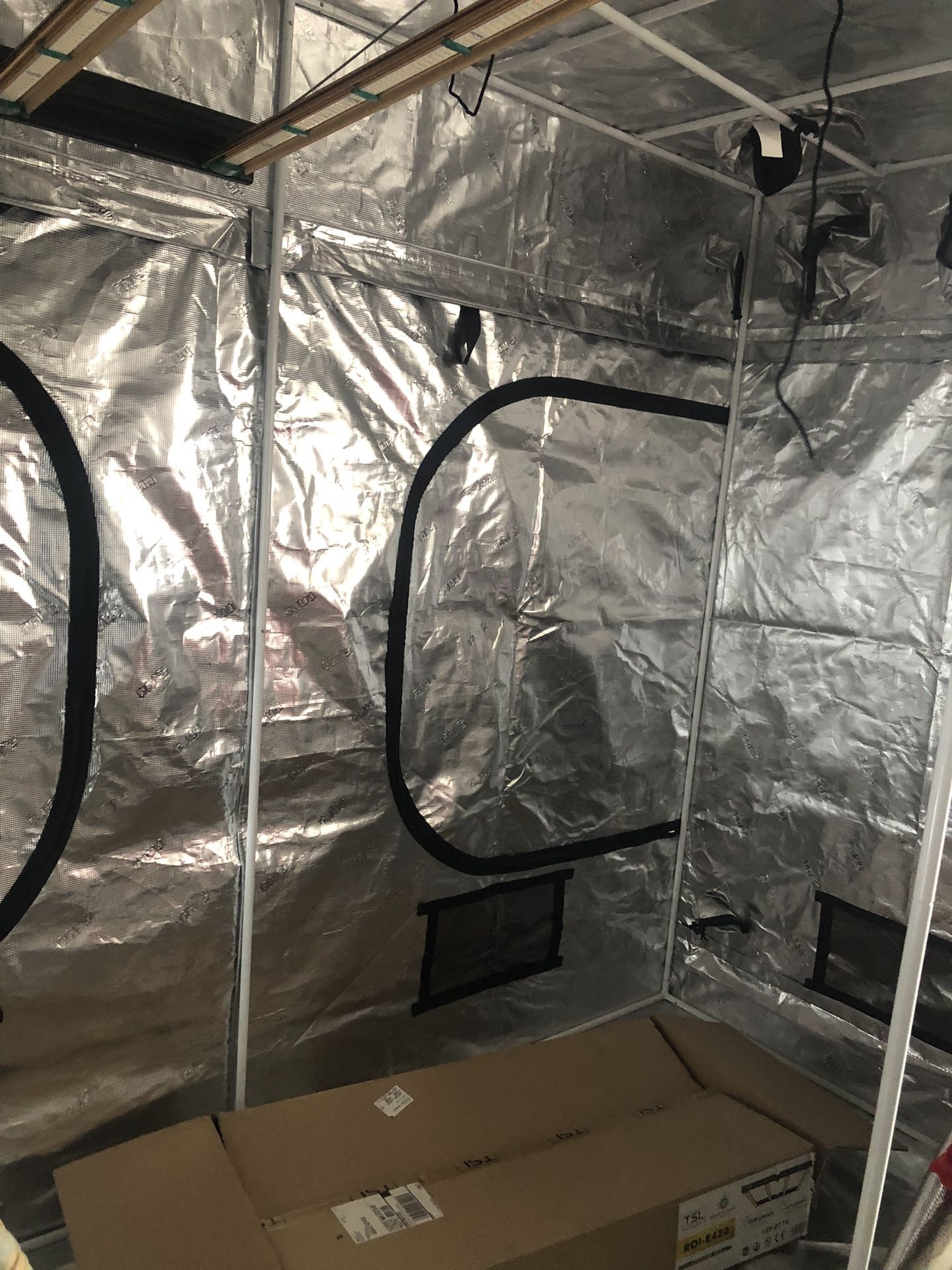4x8 Gorilla Grow Tent Entire Set Up W/ Lights 