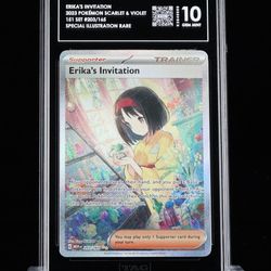 Erika's Invitation 203/165 Pokémon Special Illustration Rare TAG 10 GEM MINT