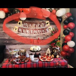 Lumberjack Happy Birthday Banner