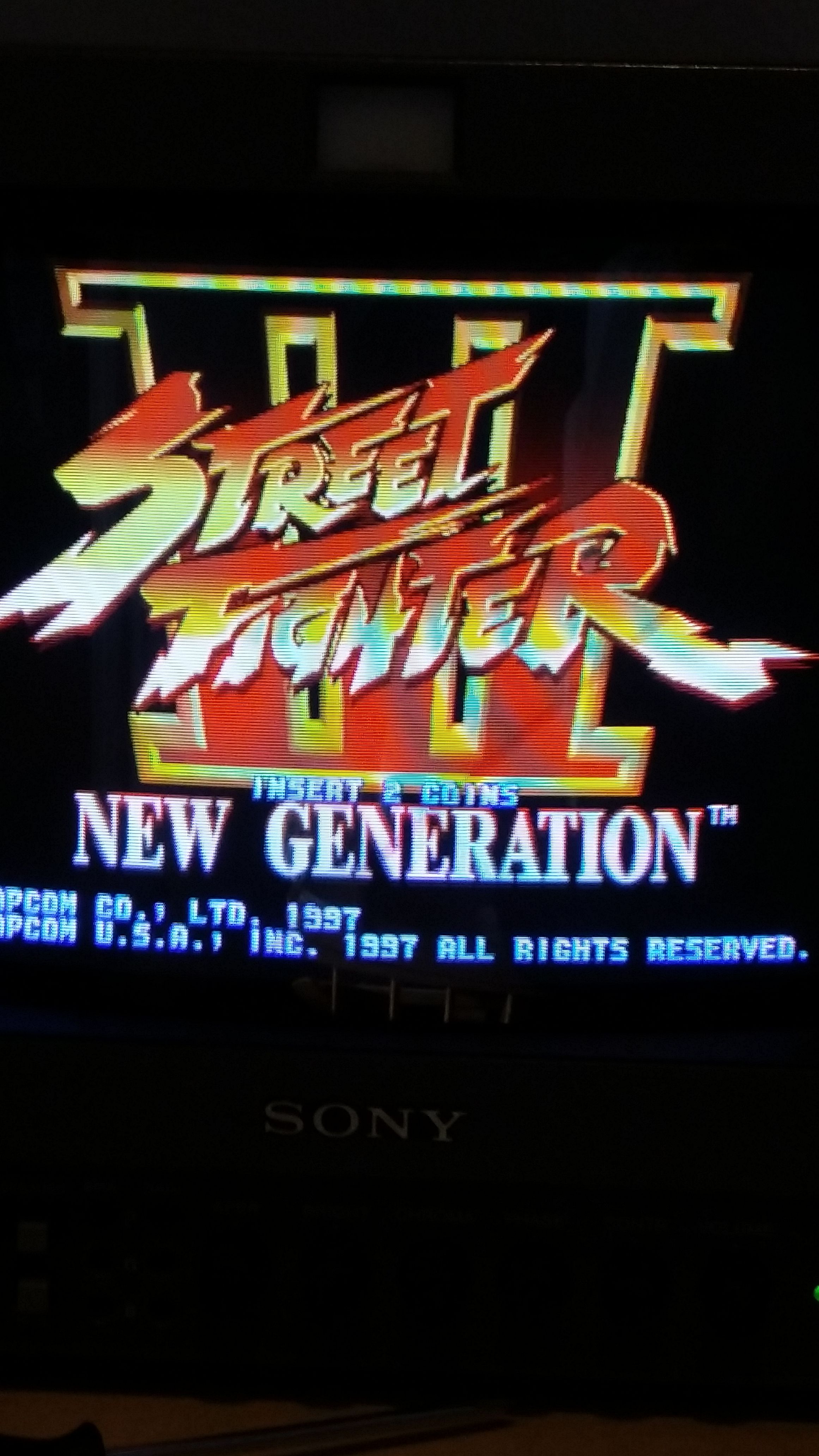 CARD) Street Fighter Alpha 2 Marquee for Sega New Astro City CPS2 Jamma