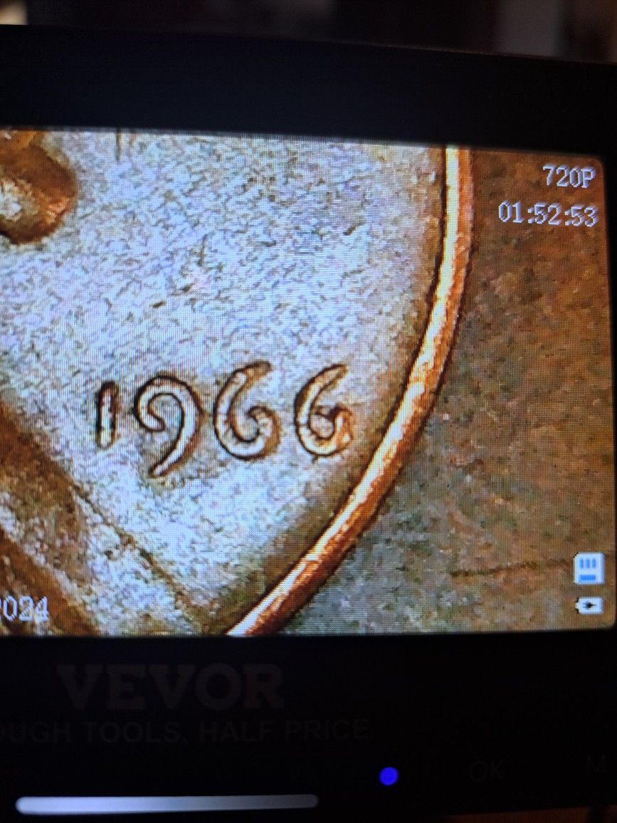 Beautiful 1966 Bn Lincoln Penny No Mint Mark