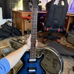 Dean Electric Guitar With Roadrunner Case