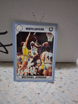 Michael Jordan North Carolina Collegiate Basketball Card