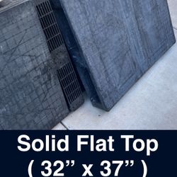 Solid Flat Top Plastic Pallet - Shed Flooring Alternative